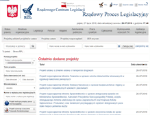 Tablet Screenshot of legislacja.rcl.gov.pl